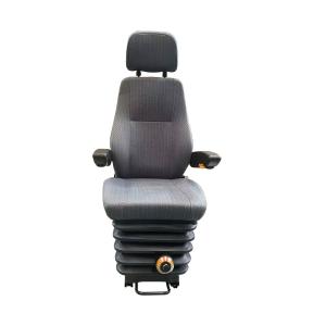 China Adjustable Headrest Mechanical Suspension Driver Seat for Construction Machinery Graders factory