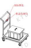 China Aluminum Tube Vertical Trolleybus Industrial Copper Clay Frame Transporter Trolley factory