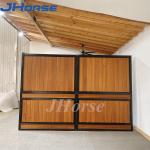 Q235 Steel Bamboo Temporary Horse Stables With Gate Window 2.2m Height