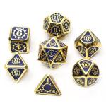 Colorful Gear Solid Metal Dice Set Board Game Kuusu DND RPG
