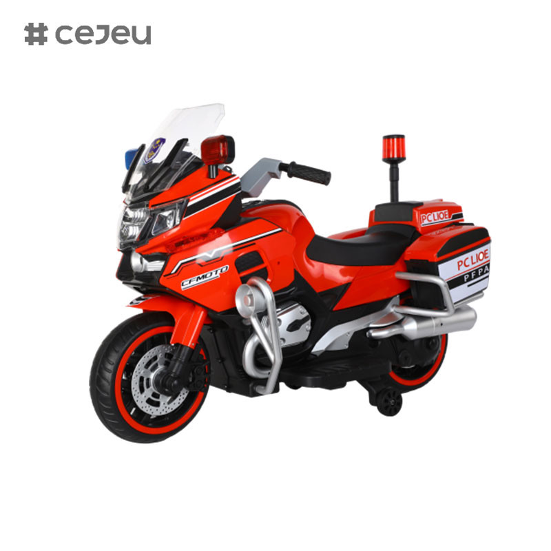 For boys and girls ages 3-8 riding police motorcycles with two balance training wheels, lights and music