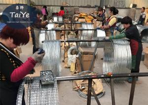 China Anti Rust 304 Stainless Steel Razor Wire BTO22 Type 500mm Coil Diameter factory