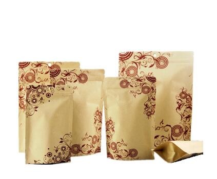 custom brown paper bag window kraft paper bag with clear window/kraft paper bag