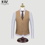 Seamless Fusing Groomsmen Suit Vest for Men's Winter Workwear Korean Version