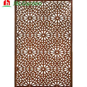 China 900*1800mm Corten Decorative Panels Outdoor Laser Cut Metal Privacy Screen ISO9001 factory