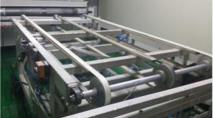 China 220V 50HZ Synchronous Cnc Green Conveyor Belt Machine 0.75KW factory