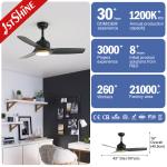 Indoor 42" Suspender Length LED Ceiling Fan with High Airflow and Adjustable