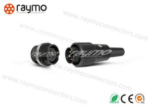 China M16 678 Series IP40 Threaded Electrical Connector , Male Cable Connector Black Shell factory