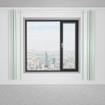 Aluminium Narrow Frame Casement Windows Wind Pressure Resistance Level 9