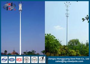 China Polygonal Self-Supporting Steel Tubular Pole Galvanized Tubular Steel Pole factory