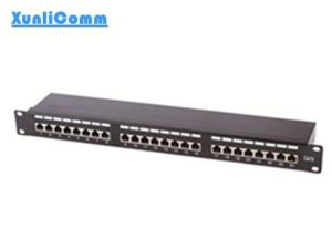 China Black Network Rack Patch Panel Stable Physical And Chemical Properties factory