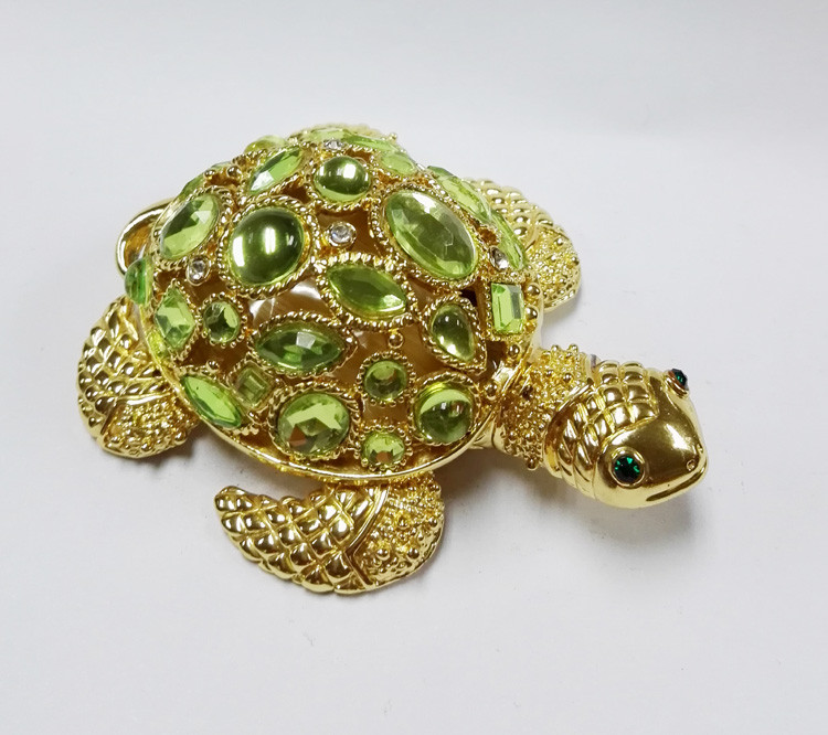 Turtle metal trinket box Turtle jewelry box turtle shaped trinket box for gift