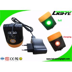 China 3.7V Rechargeable Hard Hat LED Lights , Miners Cap Lamps Cordless ABS Material on sale
