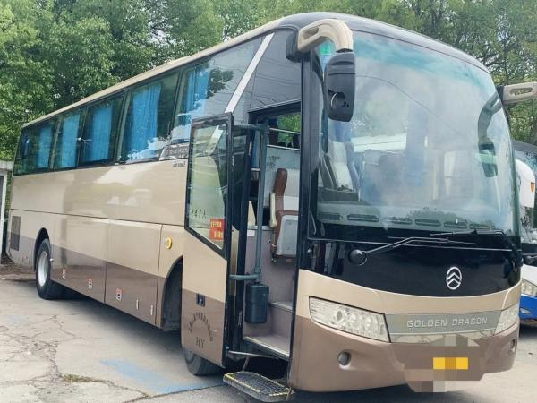 Used Passenger Bus Airbag Suspension 47 Seats Yuchai Engine Single Door 2nd Hand