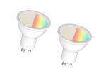 96 Degree Beam Angle 470LM 5.5W Gu10 Colour Changing Bulbs