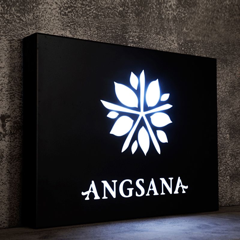 Best Selling Customizable Store Logo Led Lighting Metal Light Box Signs