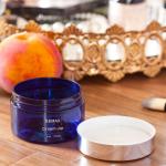 120g Blue PP Smooth Bottle With Sivir Lid For Cream Jar