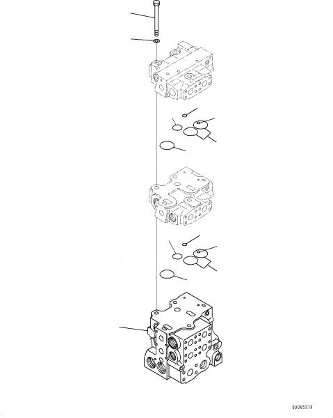 723-66-21400 7236621400 For Komatsu D375A-6 D375A-6R BULLDOZERS Hydraulic Main