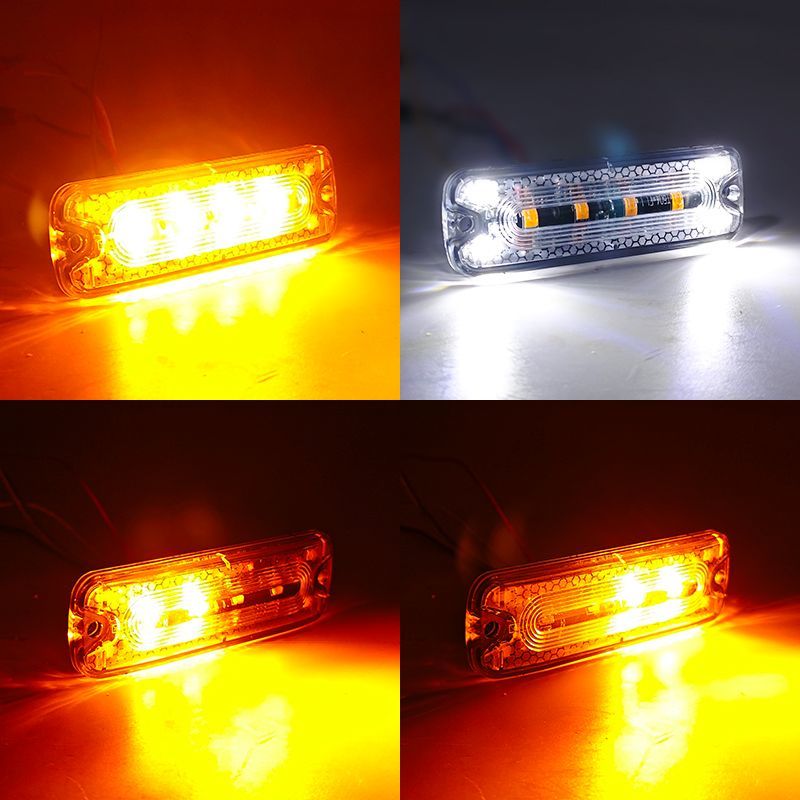6LEDs Colors Strobe Warning Light for Vehicles Surface Mount China