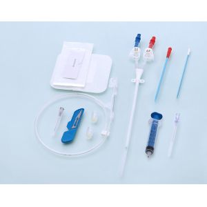 China Disposable hemodialysis catheter, hemodialysis kit, single double triple lumen on sale