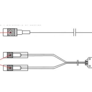 China USN9810 Cables 04042313 Single Cable,2 Channel Clock Conversion Cable factory