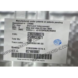 China STM32G0B0CET6 32-Bit Single-Core 64MHz 512KB Embedded Microcontrollers IC factory