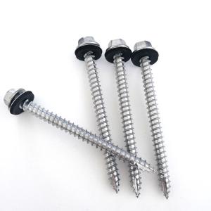 China AISI 410 Type 17 Roofing Screws , ANSI Hex Washer Head Self Driving Screw SUS410 Inox factory