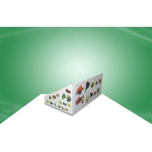 Fruit Retail Countertop Cardboard Display Rack With Glossy Finish