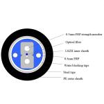 Tight Buffer GJYXFH Fiber Optic Drop Cable 1 - 12 Core Single Mode FTTH Indoor