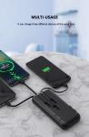 OEM 5V 2A Inbuilt Cable Power Bank ABS Material Anti Scratch Multi Colored
