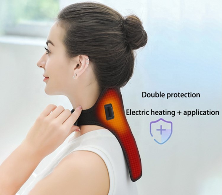Far Infraered Neck Heated Wrap fleece Material USB Temperature Control