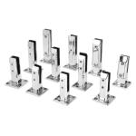 Side Mounted Glass Spigots Glass Pool Fence Matt Black White Golden Ss2205 Ss316