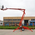 12m Trailer Mounted Man Lift 200KGs Tow Behind Bucket Lift For Airport