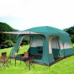 Polyester Oxford 210D Pu Coating Waterproof Big Tent Outdoor Layer Family Living