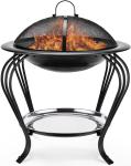 22 Inches Portable Foldable Outdoor Burning Fire Pit Round Burning Fire Pit