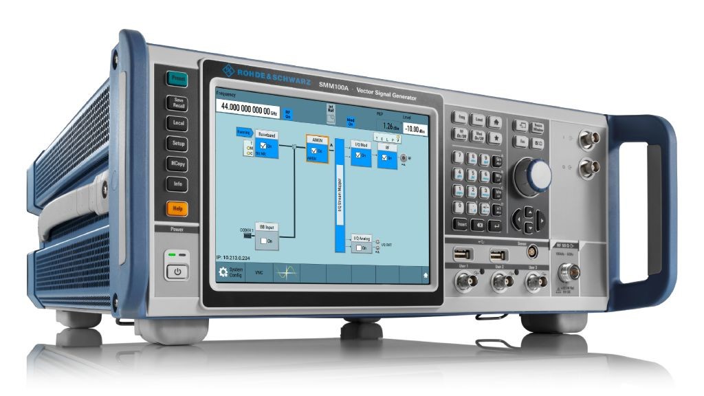 Rohde Schwarz Vector Signal Generator SMM100A 100 kHz to 44 GHz modulation bandwidth up to 1 GHz
