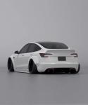 2020- Tesla Body Kit Resin Fiber LB Style Tesla Model 3 Spoiler Front Lip