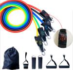 Weight Clearly Marked Resistance Band Kit 5 Fitness Workout Bands Stackable Up