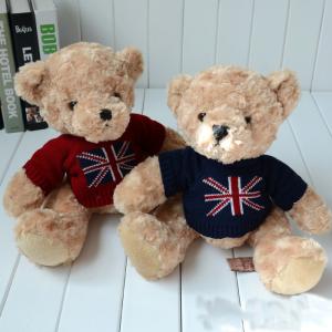 China 12 Inch Lovely Teddy Bear Stuffed Animal Toys OEM / ODM Welcomed factory