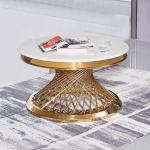 304 Stainless Steel Hotel Coffee Table Modern Luxury Round Coffee Table