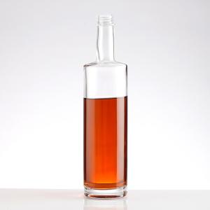 China Transparent Empty 500ml 750ml 1L Gin Whiskey Liquor Brandy Vodka Wine Glass Bottle factory