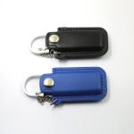 Embossing Logo Leather Flash Drive 128GB 32GB High Capacity Memory Stick