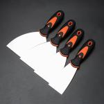 Rubber Handle Stainless Steel Blade Scrapers Flexible spatula putty knife