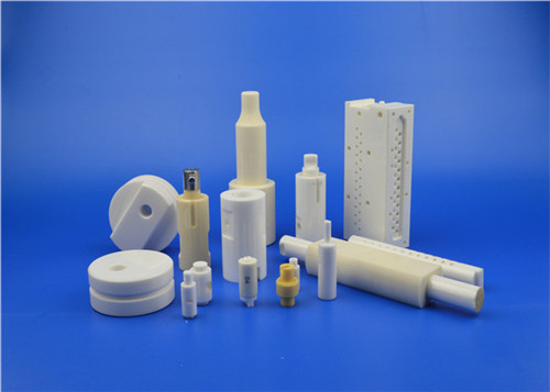 Large Size Machining Ceramic Parts Zirconia / Alumina Ceramic 4 Bolt Round Blind Flange