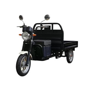 Front Axle Composite Damping Electric Cargo Tricycle With Brushless Motor Pure Electric Range 65Km And Above Built For And Cargo Transport