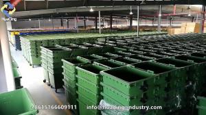 China outdoor steel garbage bin Galvanized sheet waste bin factory