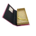 3D mink glitter eyelash box Factory hot selling glitter rigid lash paper box