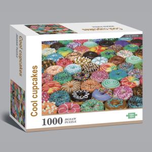 China Personalized 1000 Pieces Donuts Childrens Jigsaw Puzzles Games For Adults factory