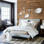 Modern European Style King Size Modern Cushion Headboard Bed