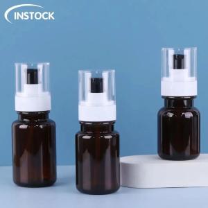 China 40/60/80/100/120/160ml Round Spray Bottle Empty Reagent Pump Bottle Cream Serum Cosmetic Skincare Plastic Lotion Pump factory